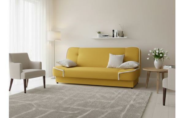 Wersalka Maxim II 40 na sprężynach z funkcją spania i pojemnikiem